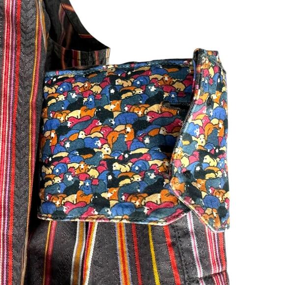 Robert Graham Shirt Mens Large Long Sleeve Striped Flip Cuff Sheep Violin - Picture 3 of 4